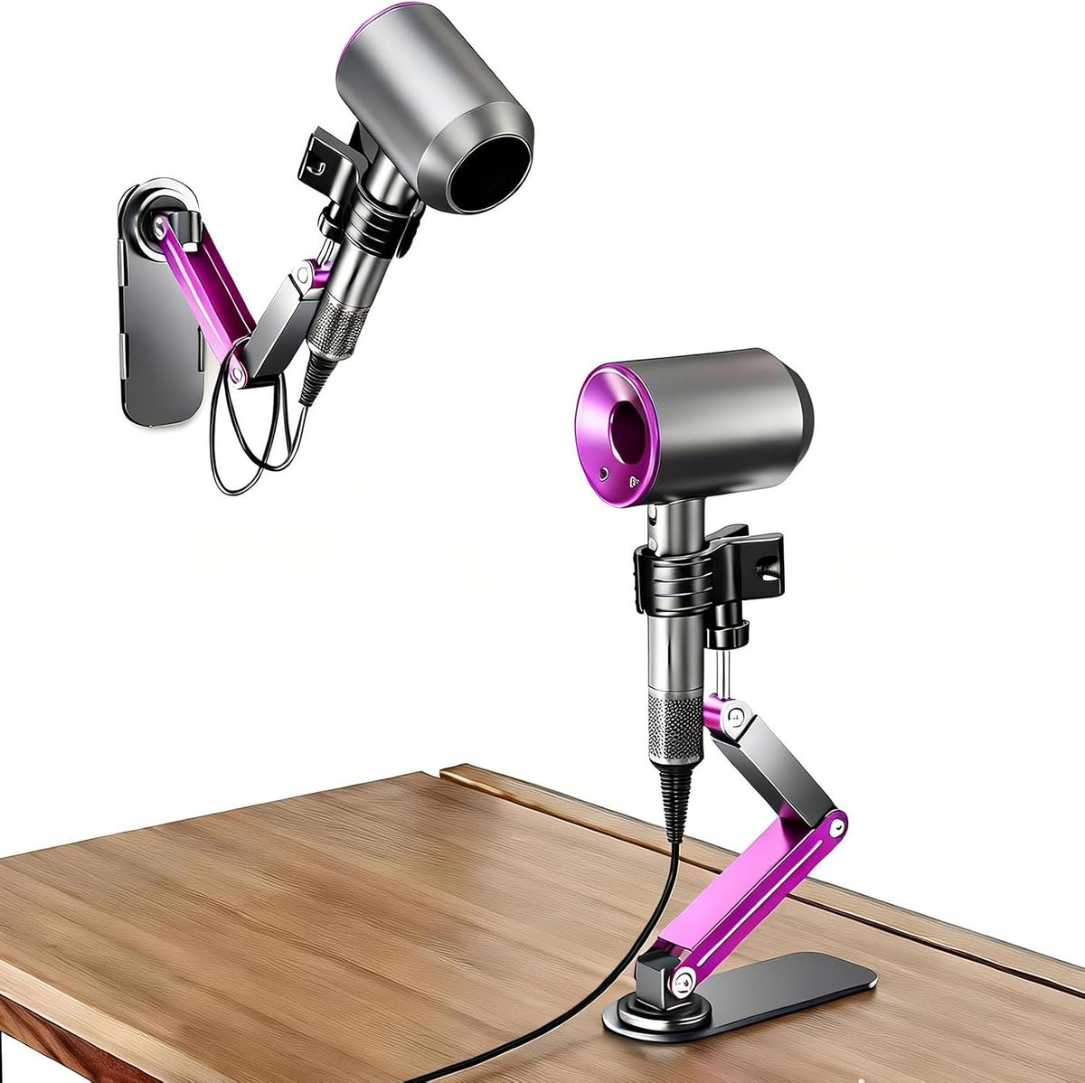Adjustable Hair Dryer Holder Wall Mounted（Large）