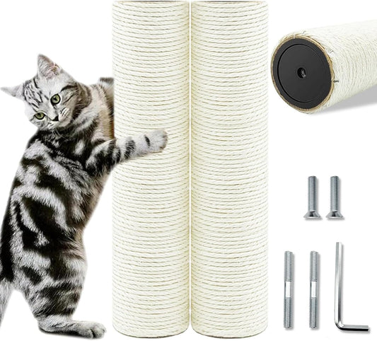 Cat Scratching Post Replacement, 2PCS 11.8In M8 Cat Tree Replacement Pole