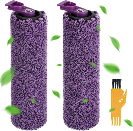 2-Pack SD201 SD200 SD205 Brush Roll for Shark Steampickup 3-In-1 SD201C SD201Q SD201Q SD201QEG SD201QEM SD201QNV Steam Mop - anti Hair Wrap Roller - Pet Hair & Long Hair Solution