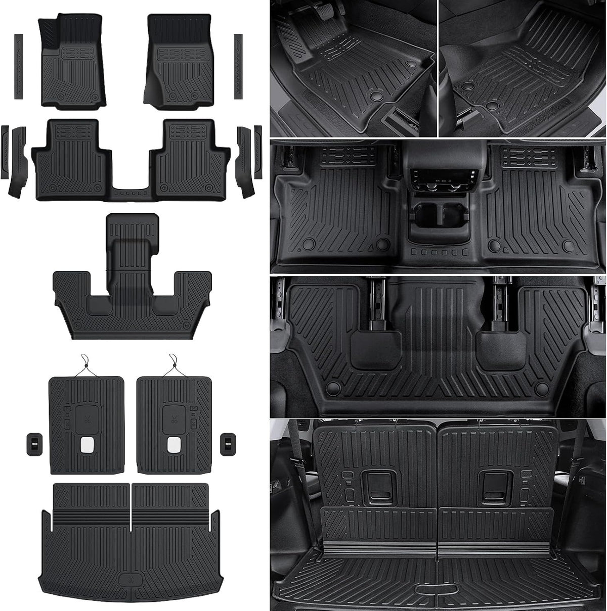 Floor Mats for Jeep Grand Cherokee L 6 Seats 2027 2021-2026