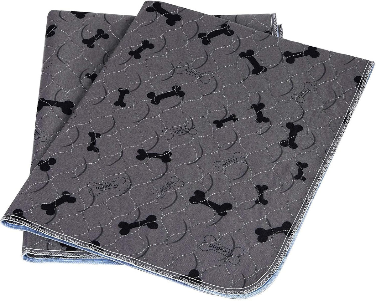 Washable Dog Pee Pads with Free Grooming Gloves,Non Slip Dog Mats with Great Urine Absorption,Reusable Puppy Pee Pads for Whelping,Potty,Training,Playpen
