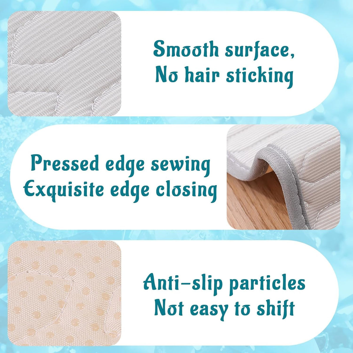 Cooling Mat for Dogs, No-Gel Ice Silk Pet Pad(Gray,L)