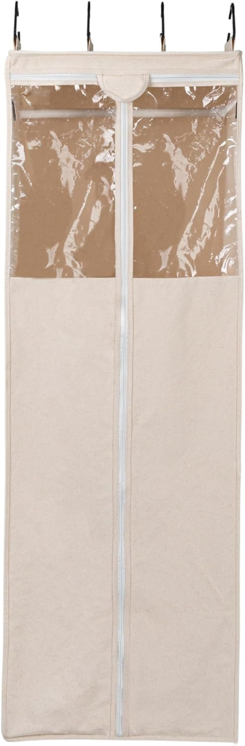 Household Essentials Cedarline Hanging Wardrobe, Heavy-Duty Cotton Canvas, Breathable, Versatile, Natural