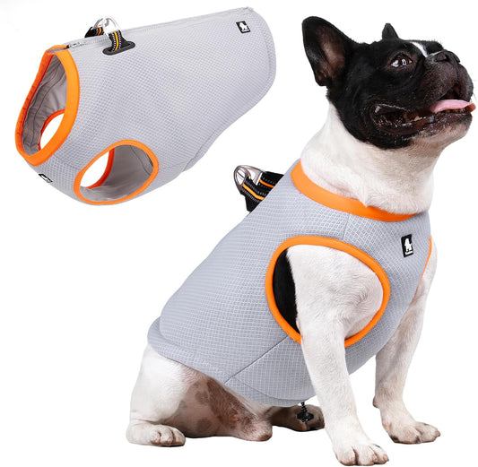 Dog Cooling Vest,Evaporative Cooling Jacket Orange,Medium
