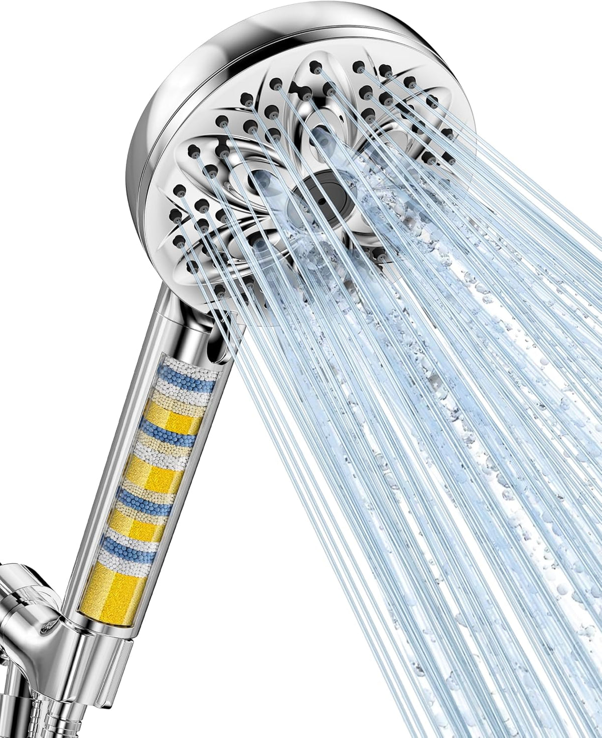JDO High Pressure Filtered Shower Head with Handheld, Chrome
