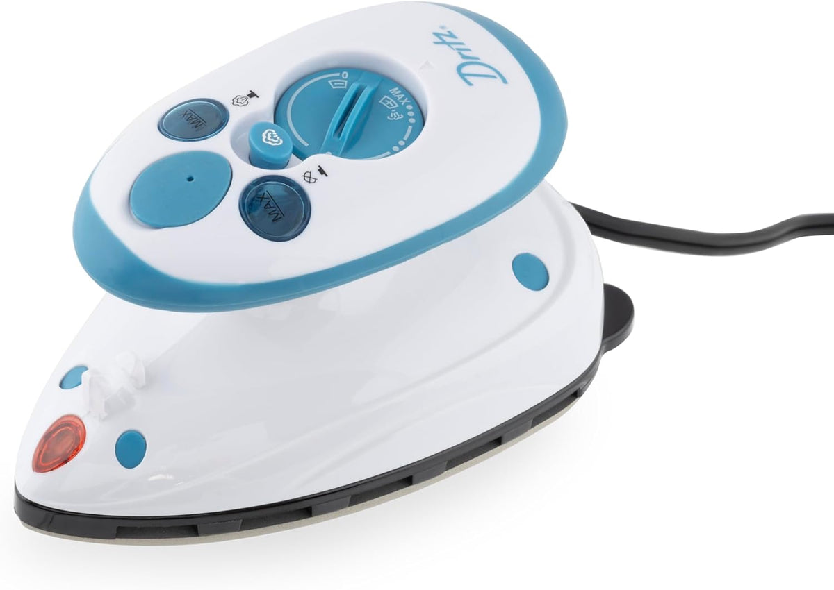 Dritz Mighty Travel Steam Iron for Quilting, Sewing & Crafts