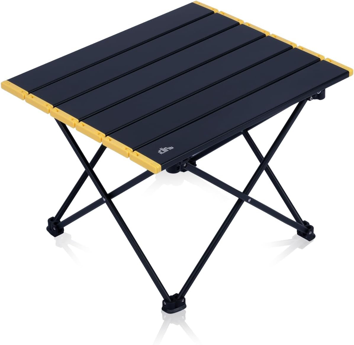 Iclimb Ultralight Compact Camping Folding Table (Black - S)