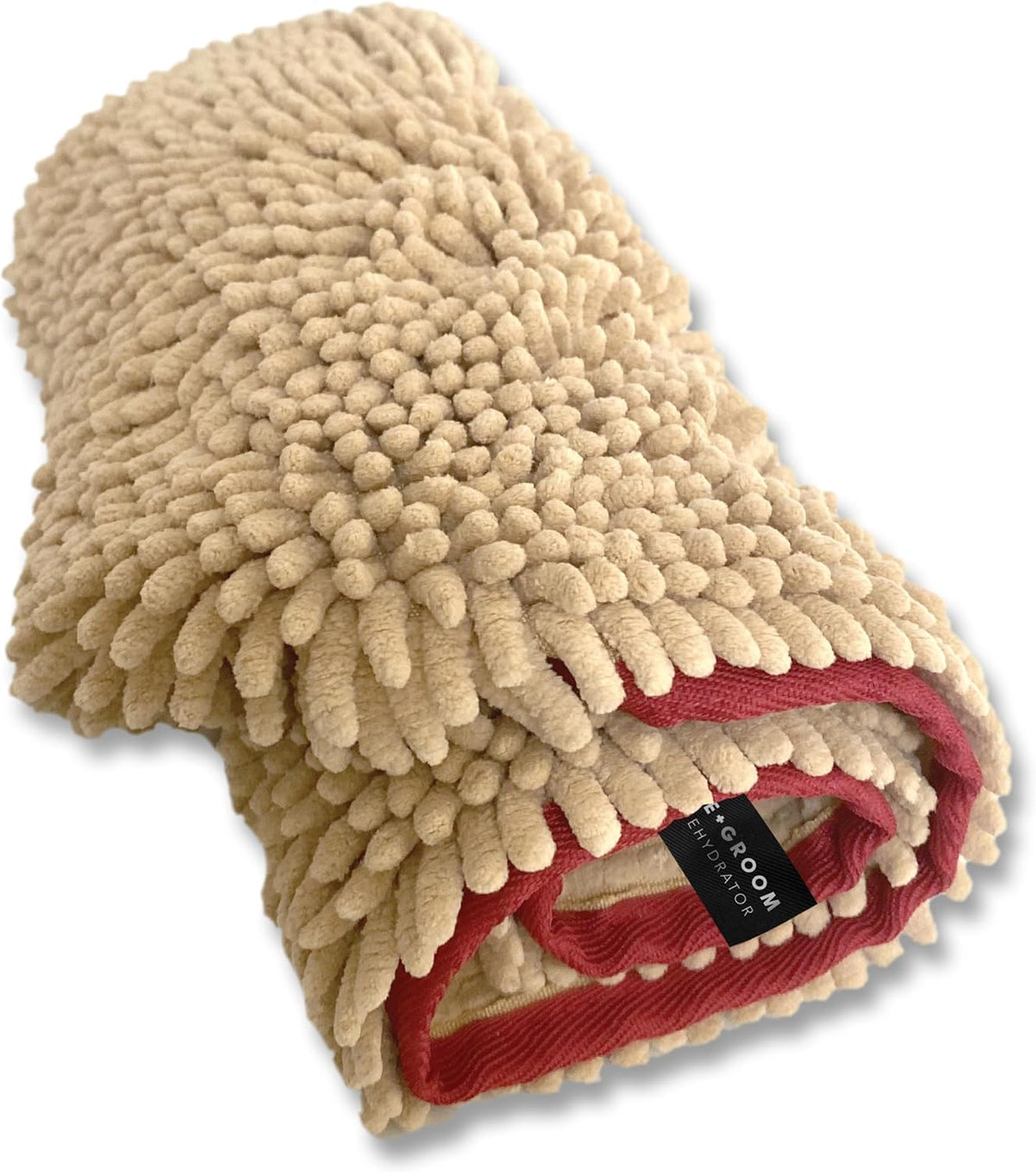 PRIDE and GROOM the Towel – Thick, Soft, Super Absorbent Microfiber Towel for Dogs & Pets That Is Quick Drying, Holds 7 Times Its Weight in Water and Has Dual Pockets for Your Hands