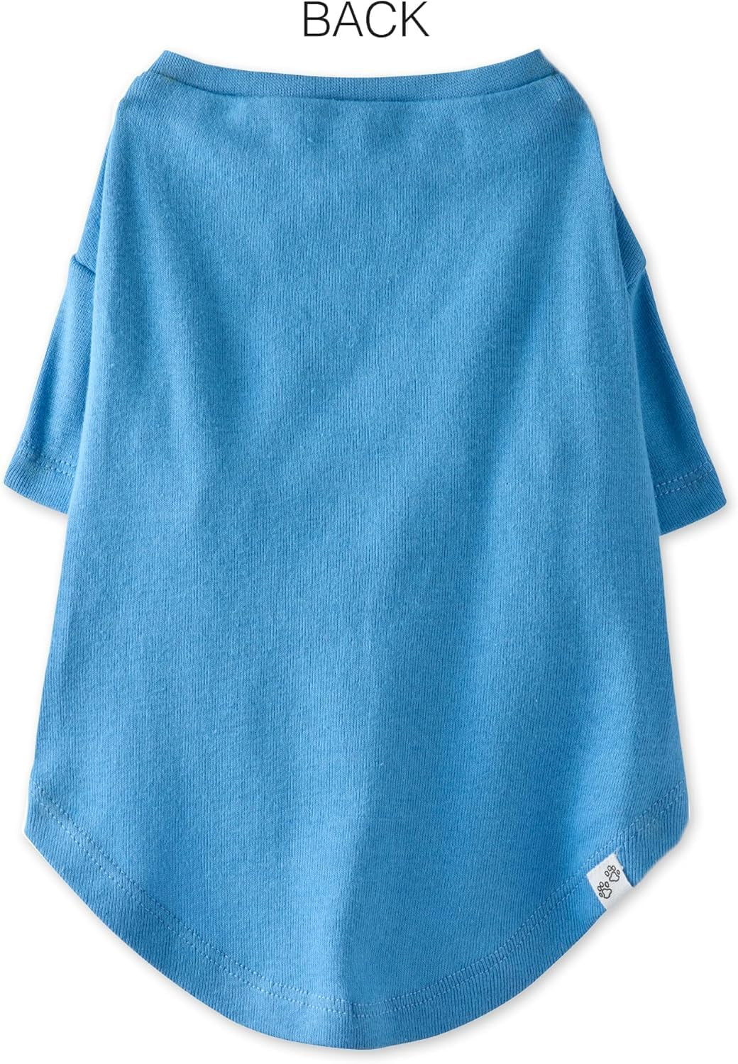 Pet Passion Toby II - the Perfect Tee, 8 Pack Short Sleeve Pet T-Shirt 100% Organic Cotton Tees Clothes for Small, Medium, Large Dogs, Rainbow Blue, Small