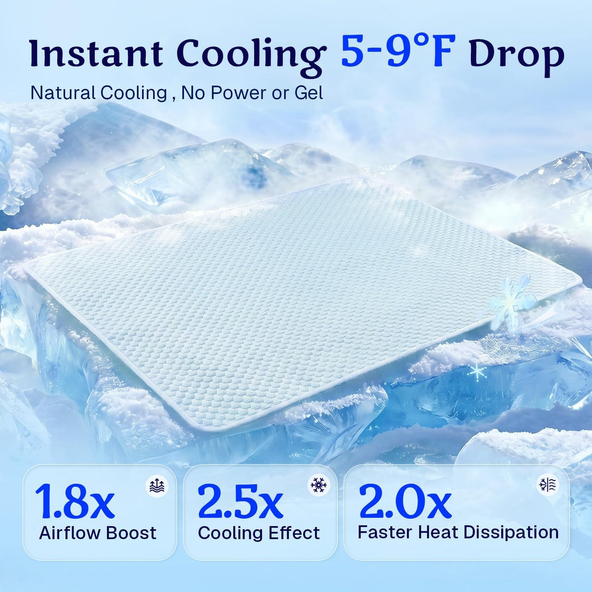 Mora Pets Dog Cooling Mat Instant Pet Cooling Pad Cool Bed for Dogs & Cats