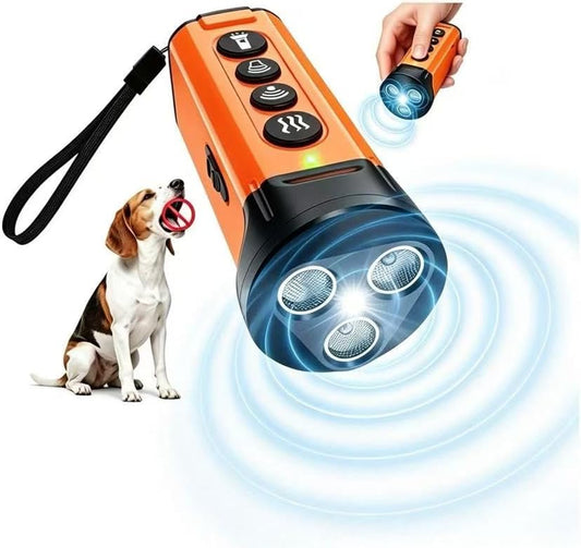 Dog Bark Deterrent Device,50Ft Range Ultrasonic Dog Repeller,6 Training Modes&4 Using Scenarios Dog Whistle to Stop Barking,3X anti Barking Device,2000Mah Bark Shield