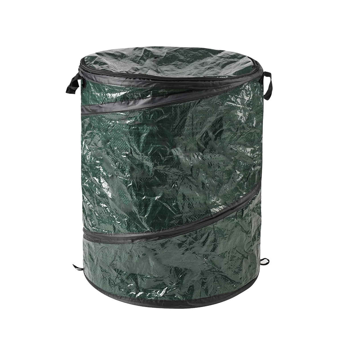 Wakeman Pop up Outdoor Garbage Can, Black, 29.5 Gallon