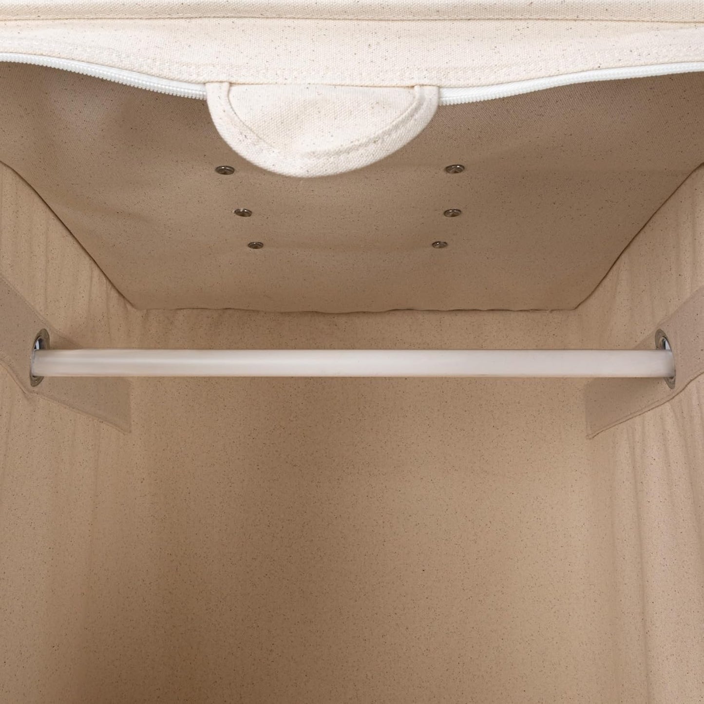 Household Essentials Cedarline Hanging Wardrobe, Heavy-Duty Cotton Canvas, Breathable, Versatile, Natural