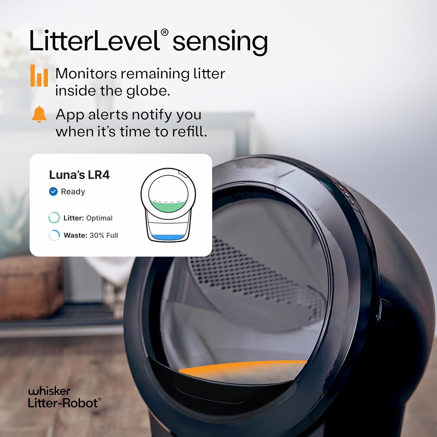 Whisker Litter-Robot 4 Supply Bundle, Black - Automatic, Self-Cleaning Cat Litter Box, Includes Litter-Robot 4, 3 Odortrap Refills, 10 Liners, 30 Cleaner Wipes, & 2 Carbon Filters