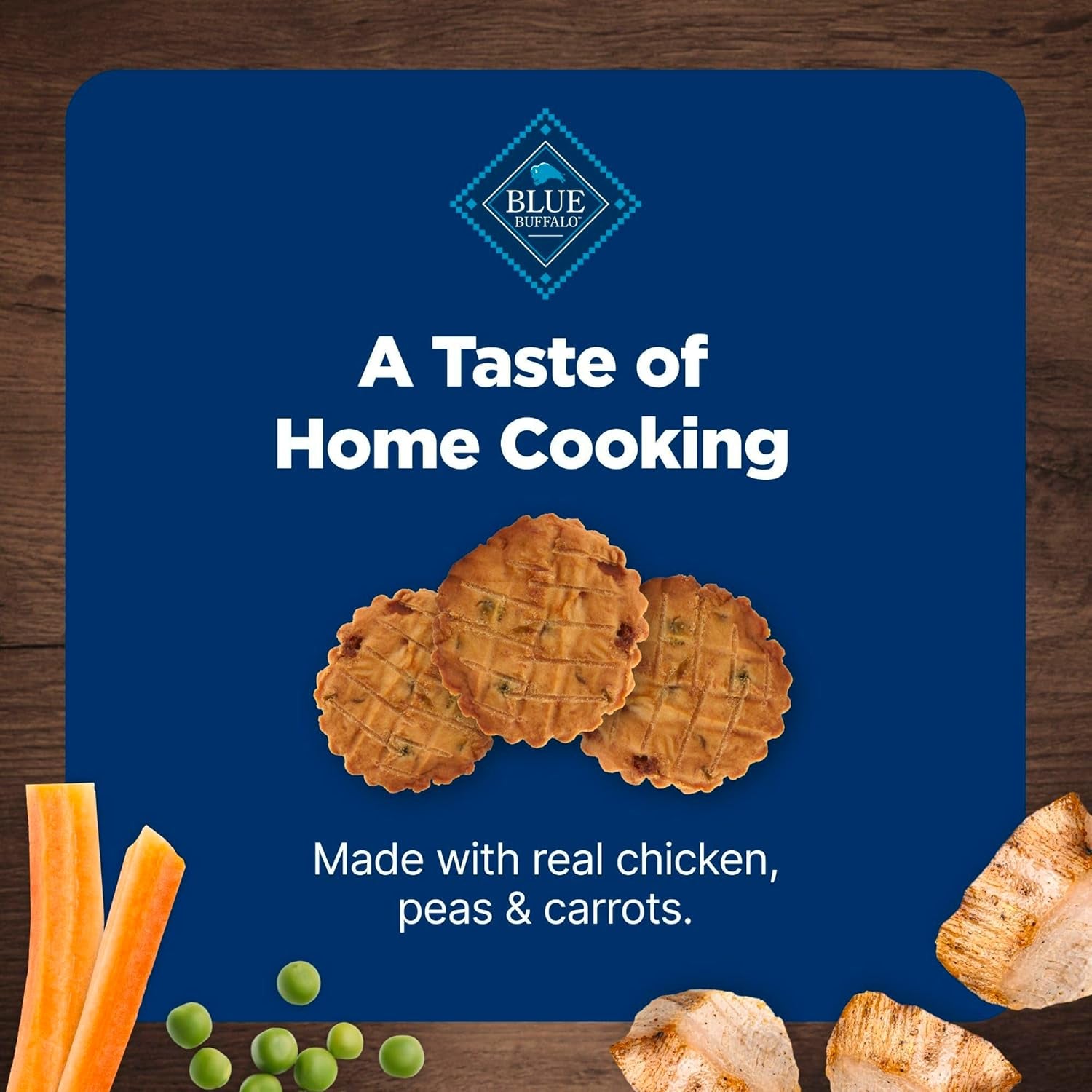 Blue Buffalo Nudges Chicken Homestyle Natural Dog Treats, Pot-Pie-Inspired Recipe, Healthy Reward or Training Treat, Made in the USA with Real Chicken, No Artificial Preservatives, 16 Oz.