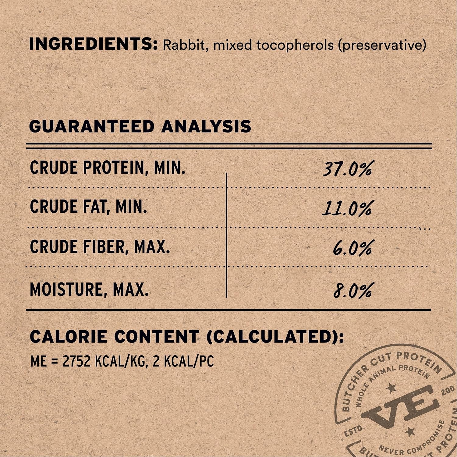 Vital Essentials Freeze Dried Cat Treats | Rabbit Bites, Single Protein | Premium Quality | Grain Free, Crunchy Cat Treats, 0.9 Oz Bag