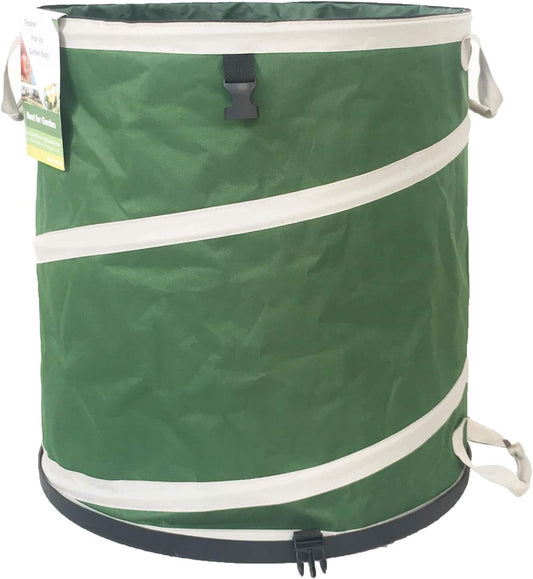 46-Gallon Collapsible Trash Can (22X28 In) Hard-Shell Bottom Yard Garden Bag,Big Leaf Bag,Yard Waste Bags,Debris Container,Pop-Up Recycling Bin,Rv Camping Waste Bin,Laundry Hamper,Lawn Grass,Weeds Bag