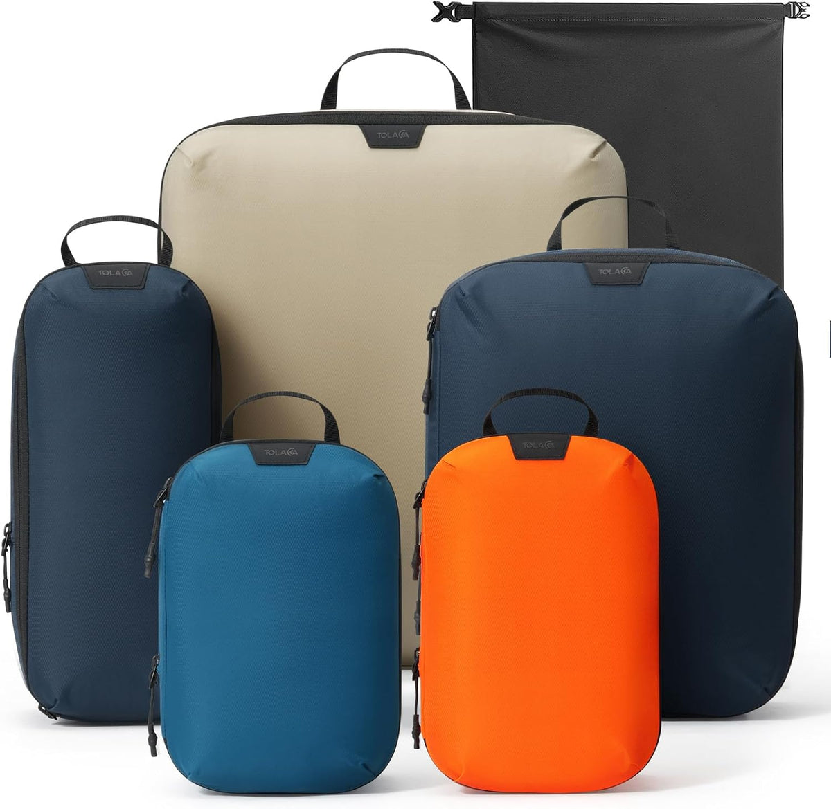 Tolaccea Travel Packing Cubes Set Compression Organizers for 20" Luggage