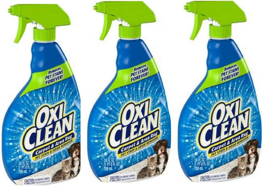 Oxiclean 24 Oz. Carpet and Area Rug Pet Stain and Odor Remover (24 Oz) (3Pack)