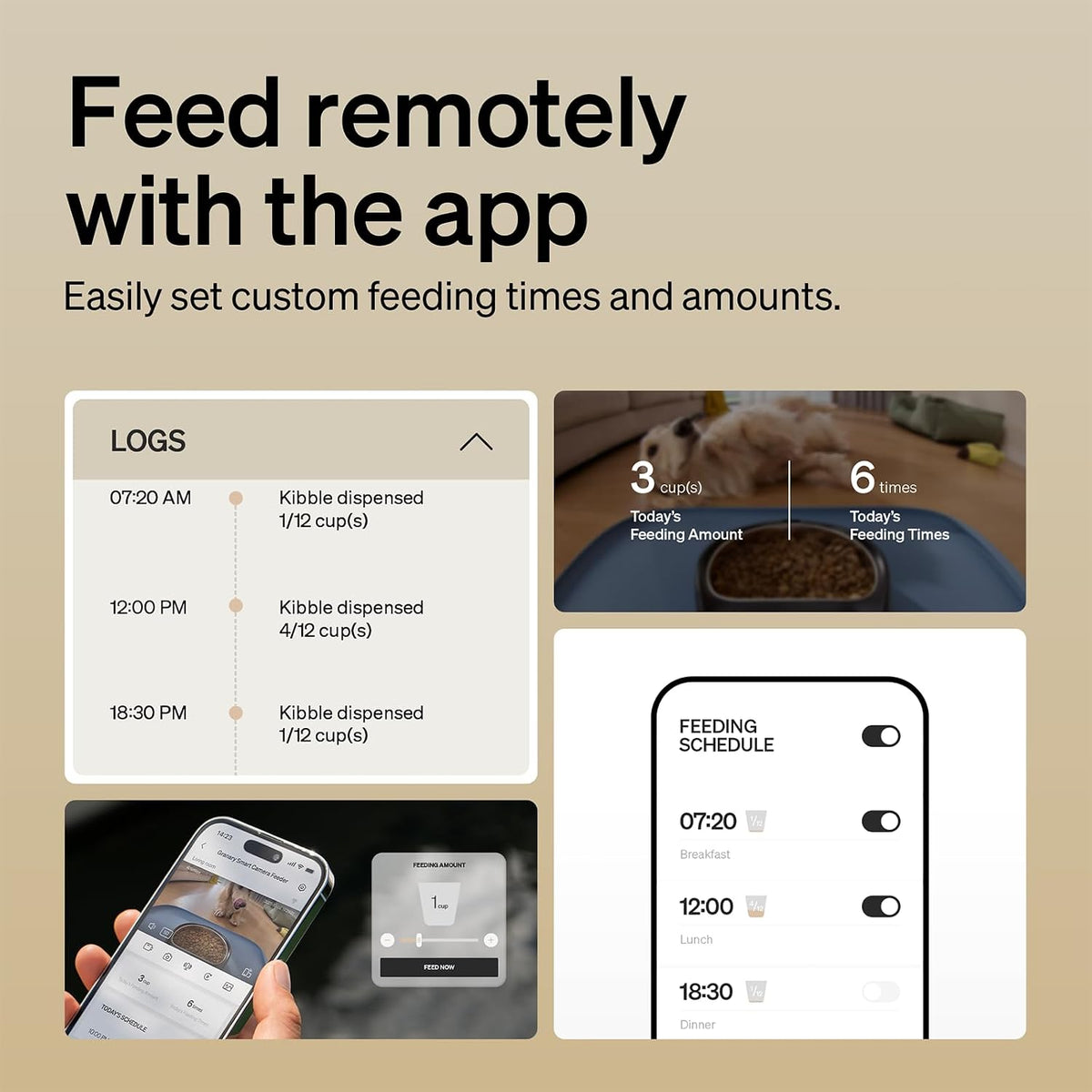 PETLIBRO Automatic Cat Feeder with Camera, 1080P HD Video & Night Vision
