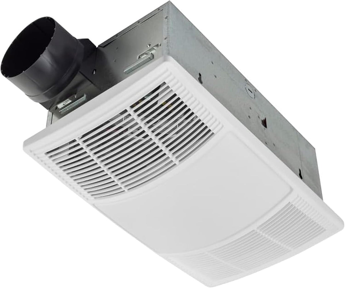 Broan-Nutone Bathroom Exhaust Fan with Heater Quiet 1.5 Sones, 80 CFM and 3-Level CCT Lighting, Powerful Ventilation and Warm Comfort for Any Bathroom