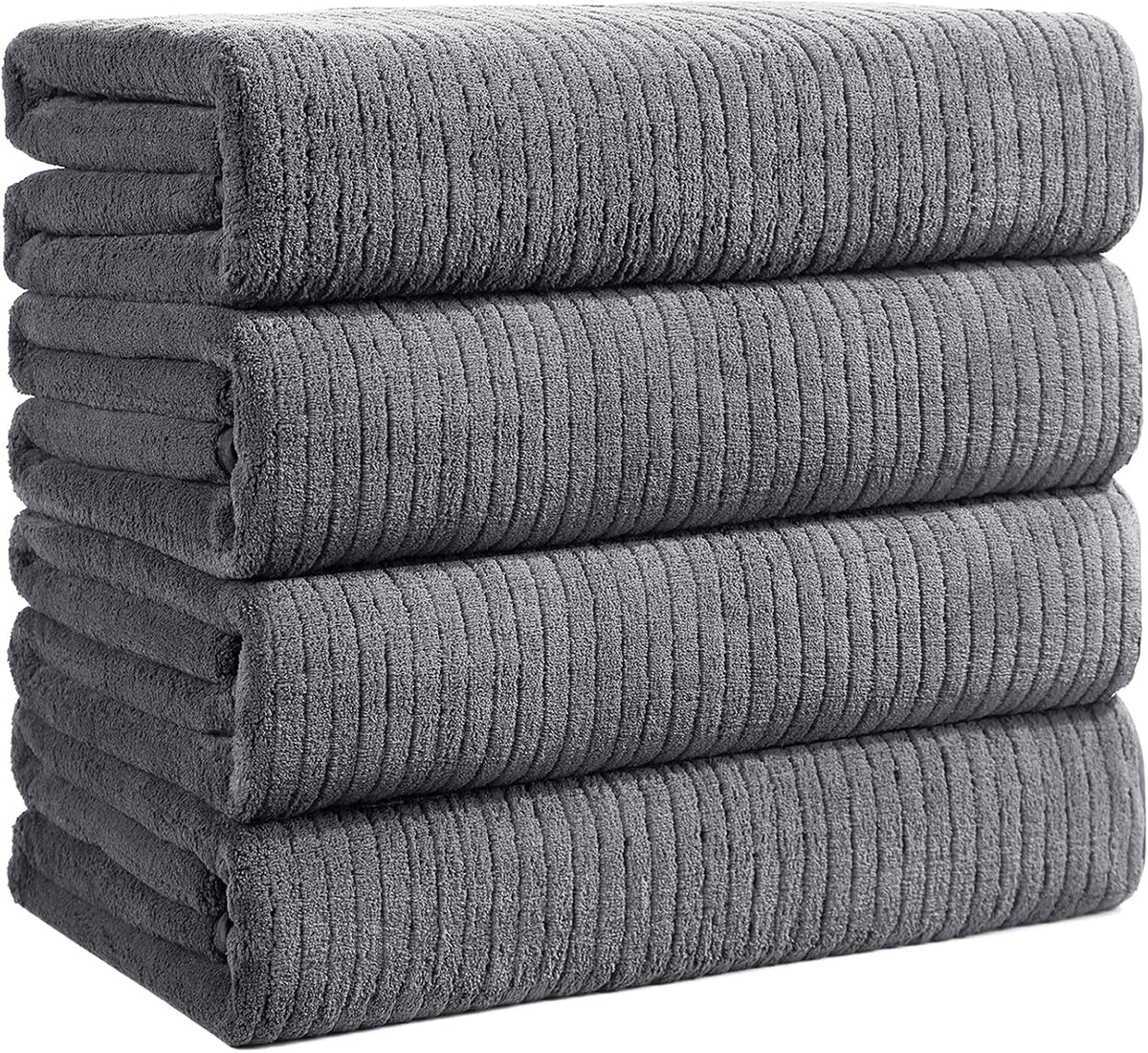 4 Pack Bath Towels Set 35 X 70In Extra Large, Ultra Soft Microfiber