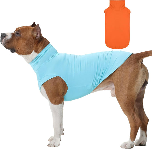 ROZKITCH 2 PCS Summer Cooling Shirt for Dog, Soft T Shirt Vest Clothes for Summer, Breathable Pet Apparel Tank Top, Sleeveless Dog Cooling Vest for Extra Large Pets 4XL