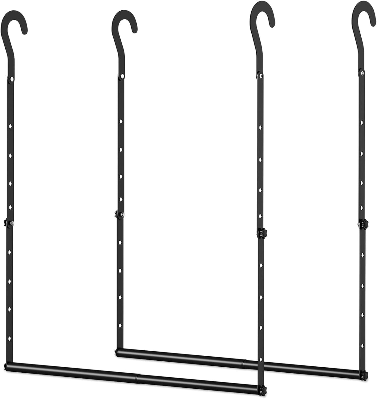 Adjustable Closet Rod for Hanging Clothes 2Pack Hanging Closet Rod Extender