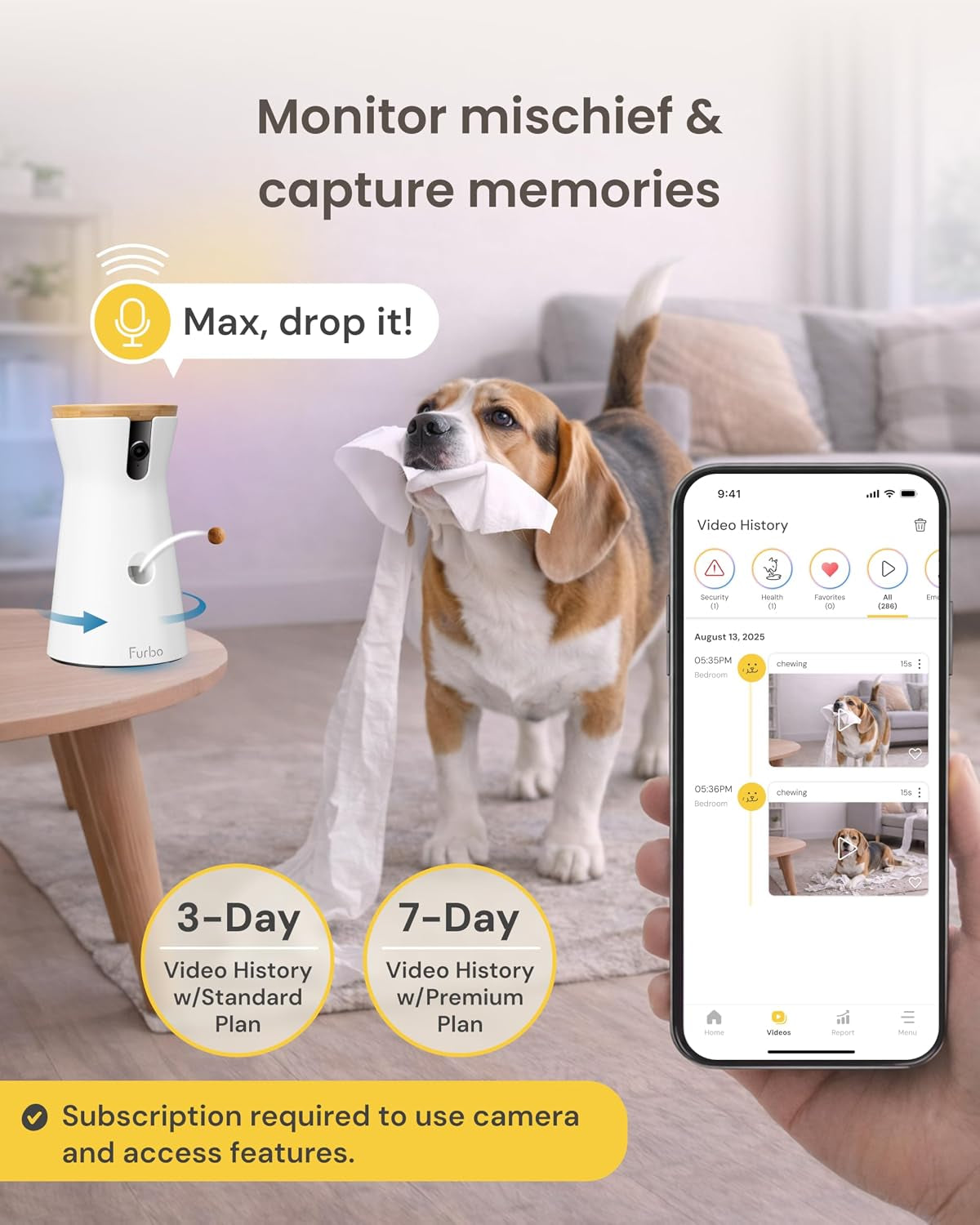 Furbo 360° Dog Camera [Paid Plan Required to Activate]