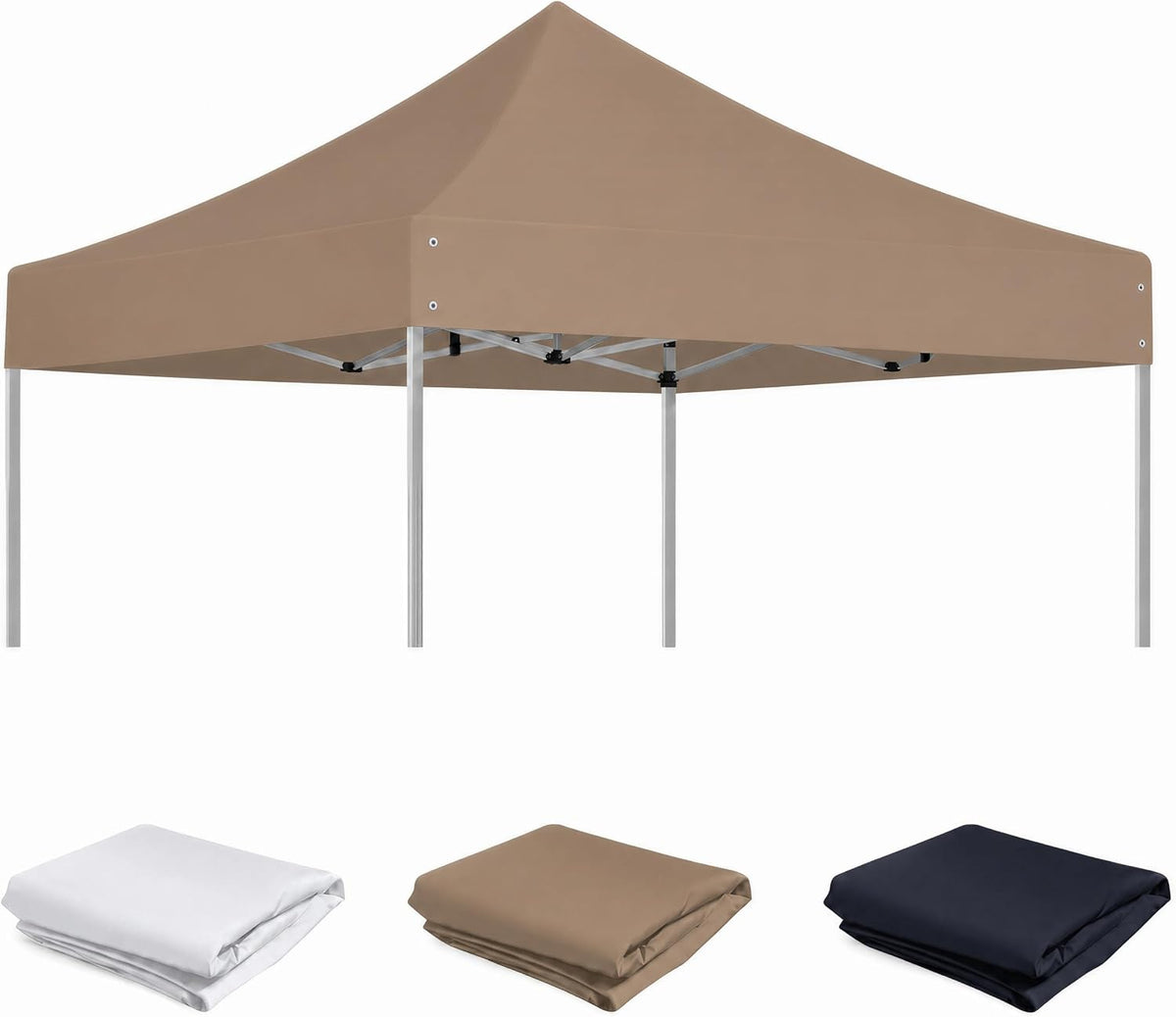 10 X 10 Canopy Replacement Top for Straight Leg Frame, Khaki