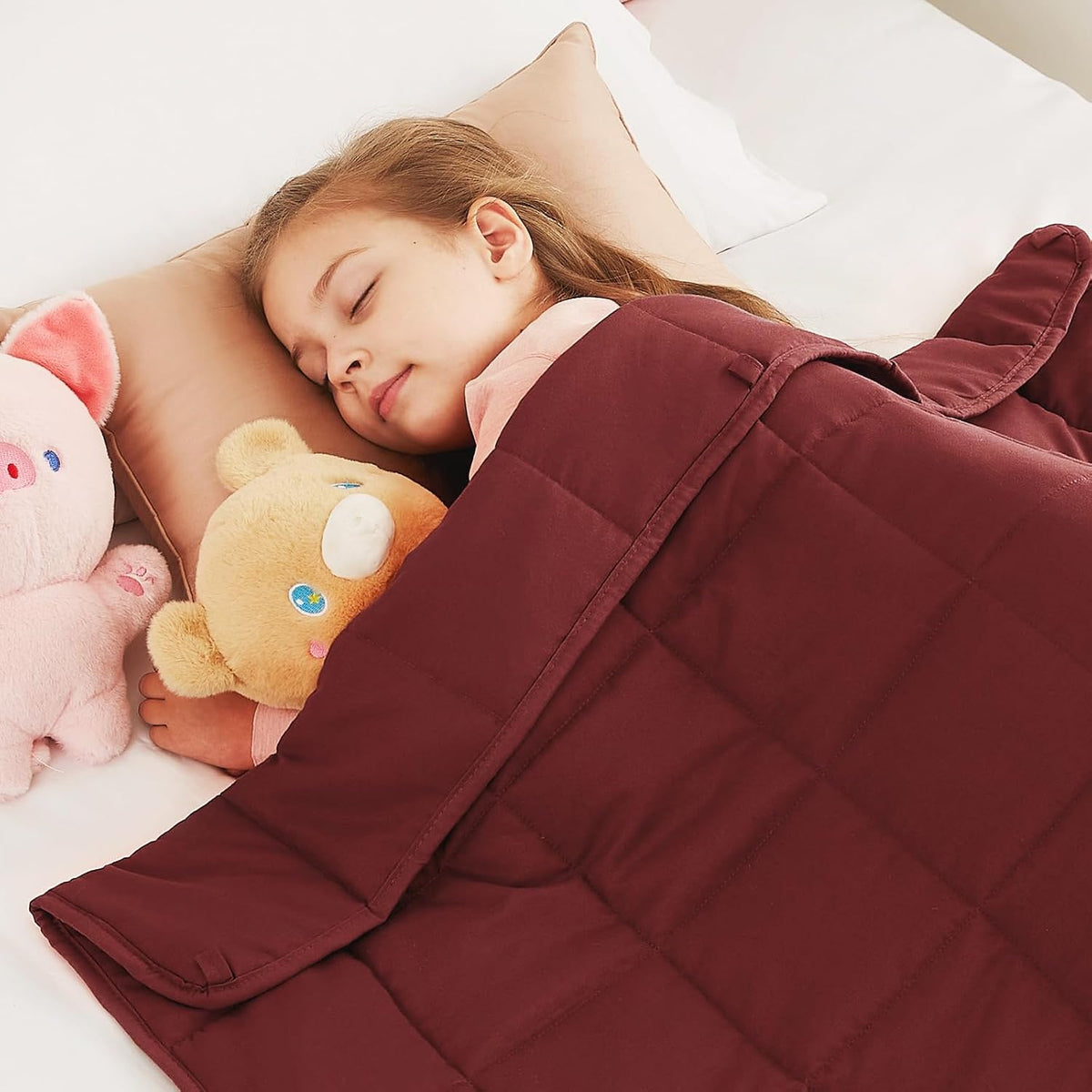 Weighted Blanket 7 Pounds, 40" X 60" Cooling Weighted Throw Blanket, Small Heavy Blanket Gifts, All - Season