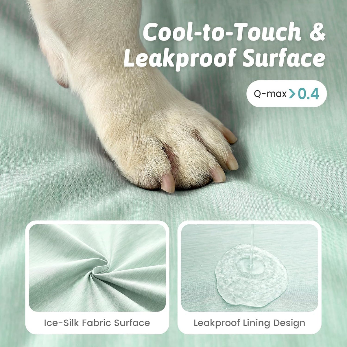 COZY KISS Cooling Dog Bed for Large Dogs, 42" Orthopedic Pet Sofa