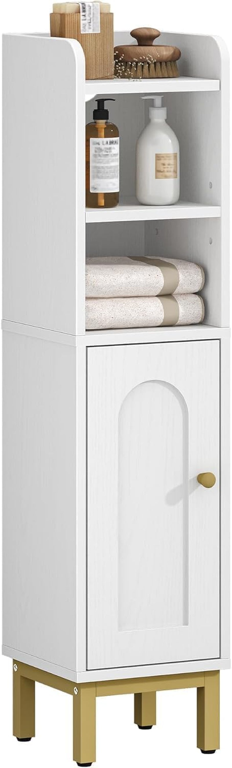 Hzuaneri Bathroom Storage Cabinet, Small Corner Floor Cabinet