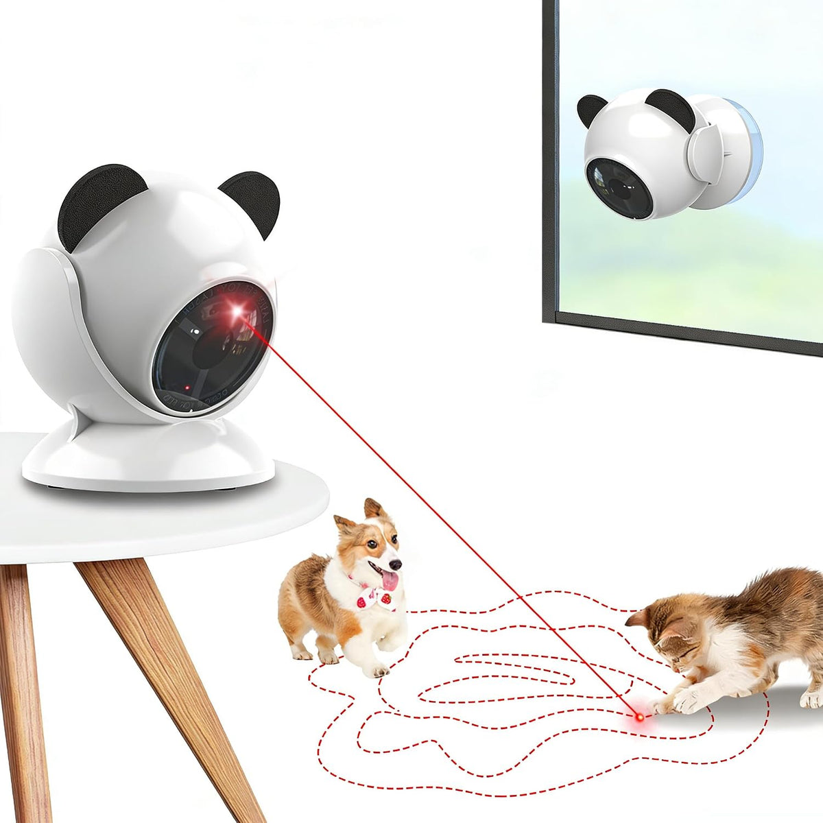 Wortade Smart Cat Laser Toys for Indoor Cats, Interactive, Rechargeable