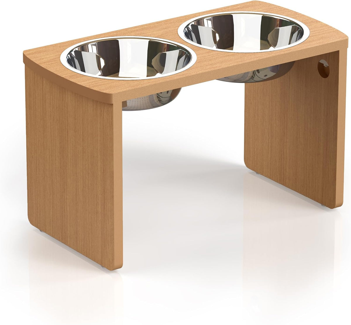 Elevated Dog Bowls, Waterproof HIPS Raised Dog Bowl Stand, 13" Tall