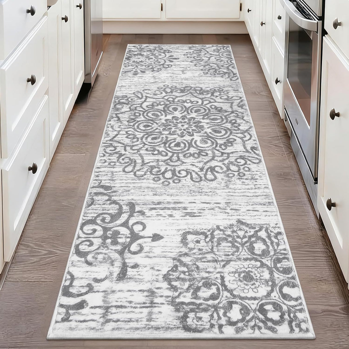 HEBE Hallway Runner Rug 2'X6', Washable Non Slip Kitchen Rug Runner