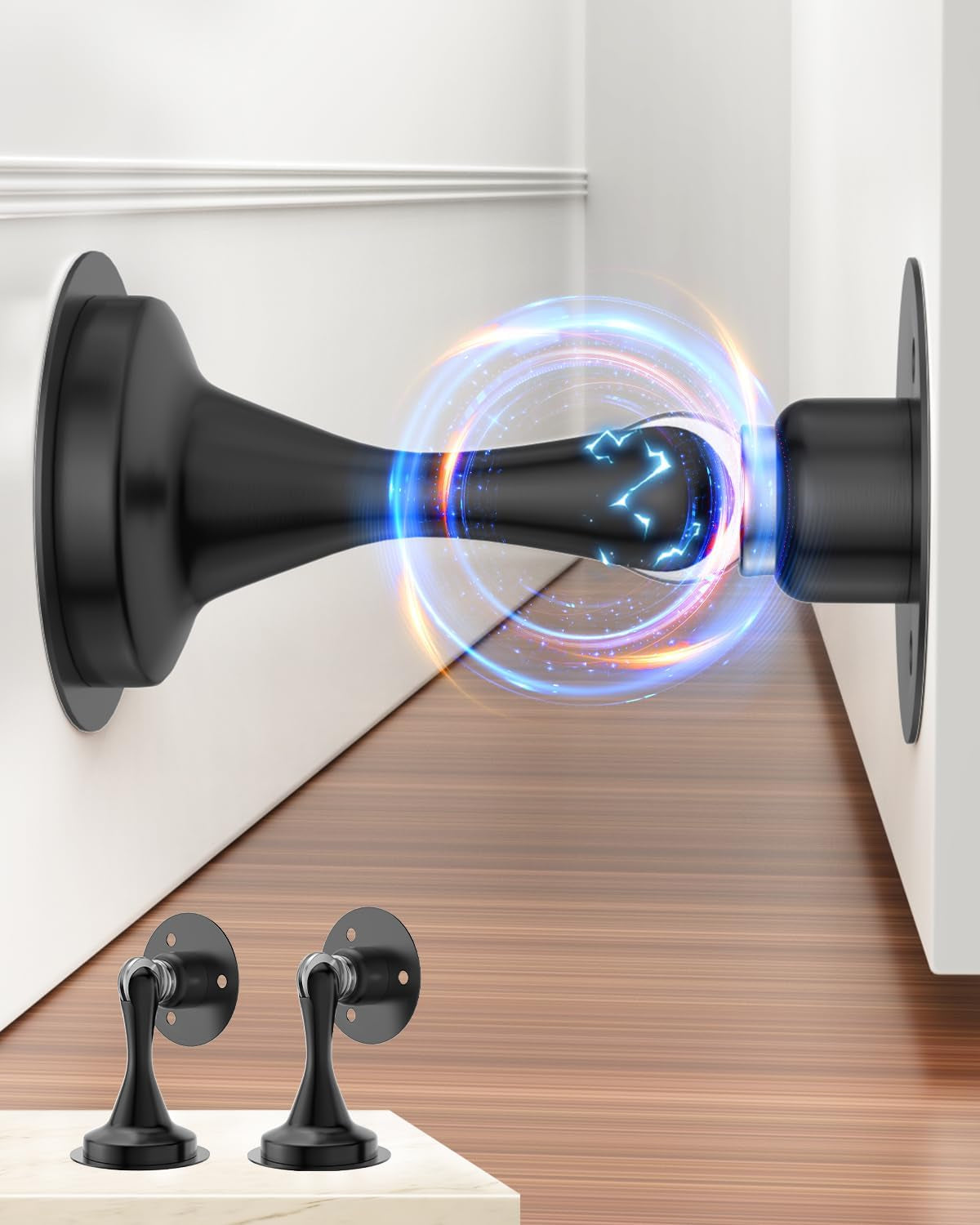 Door Stoppers Magnetic Door Catch 2 Pack Stainless Steel Magnetic Door Stop