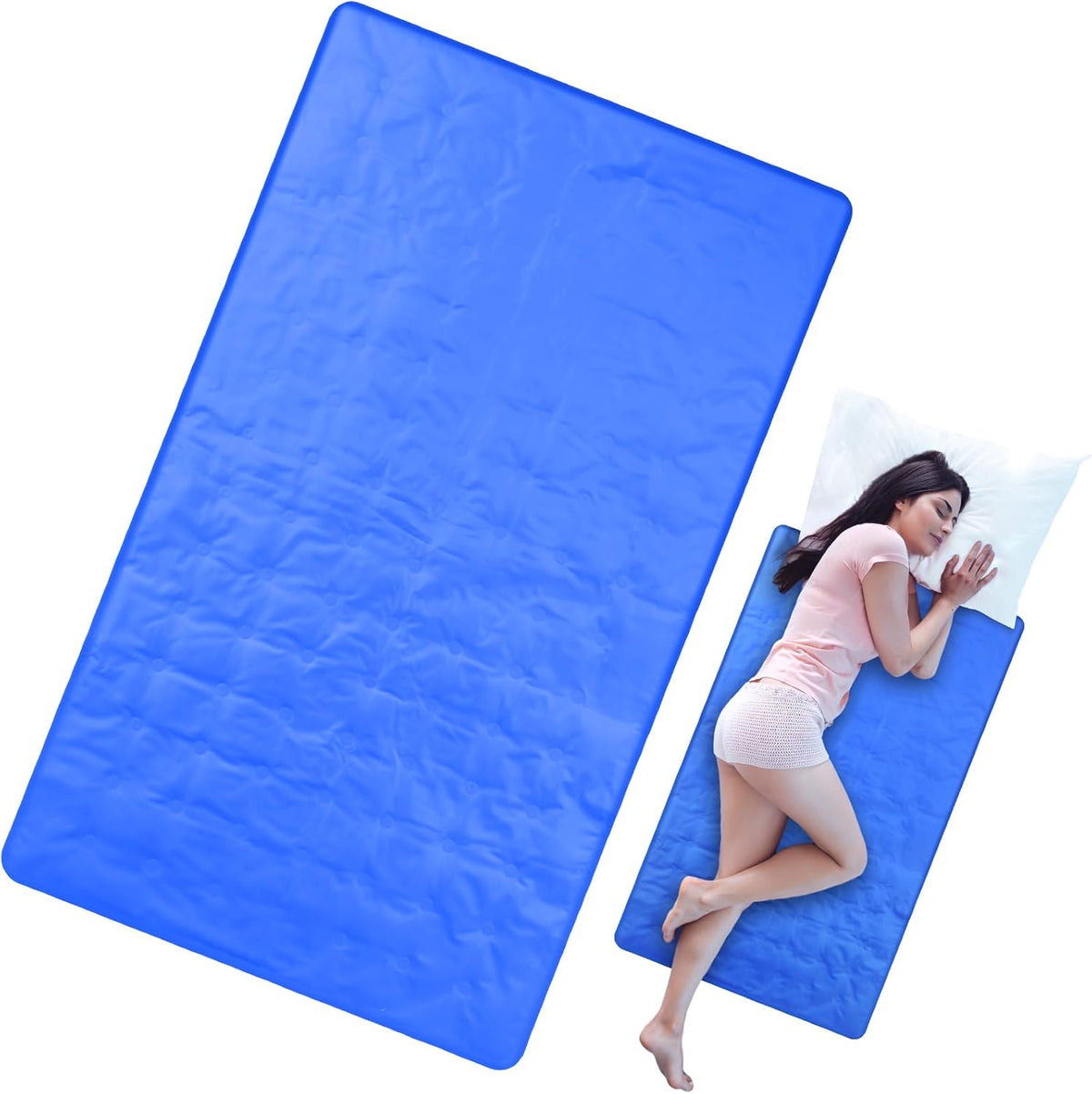Drydiet Cooling Pad Mat for Bed,Gel,Plain,48 X 28 Inch,Blue