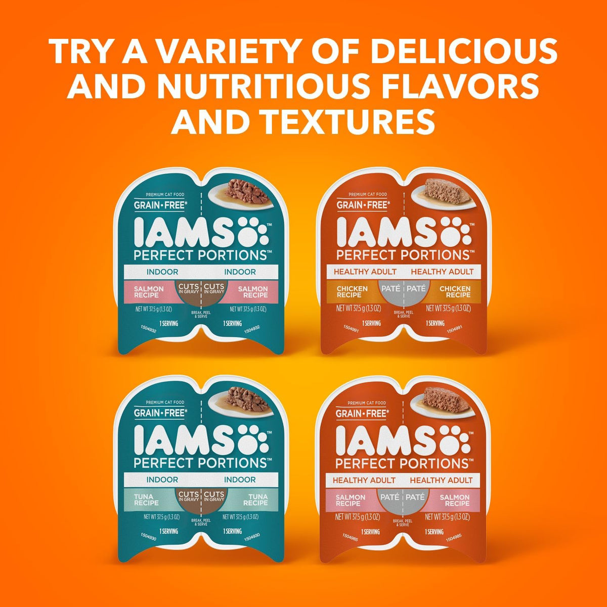 IAMS Perfect Portions Pate Wet Cat Food, Variety, 12 Count, 2-Pack