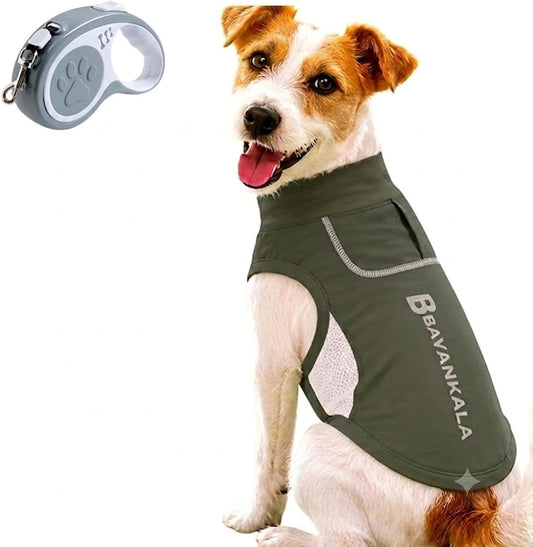 Dog Sun Shirt UV Protection, UPF 50+ Cooling Vest & T-Shirt for Small, Medium & Large Dogs, 3D Tailored Breathable Clothes for Sensitive Skin (Forest Green, Small)
