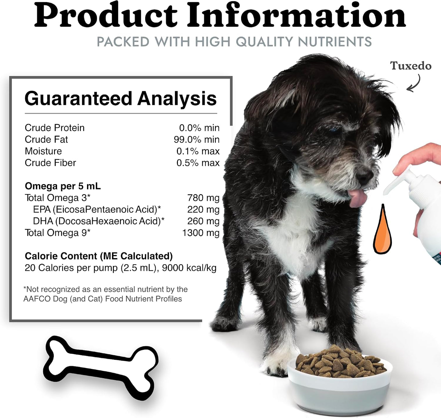 Salmon Oil for Dogs & Cats - Healthy Skin & Coat, Fish Oil, Omega 3 EPA DHA, Liquid Food Supplement for Pets, Supports Joint & Bone Health, Natural Allergy & Inflammation Defense, 16 Oz | Soft Shiny Glossy Coat, EPA DHA, Immune System & Heart Function Sup