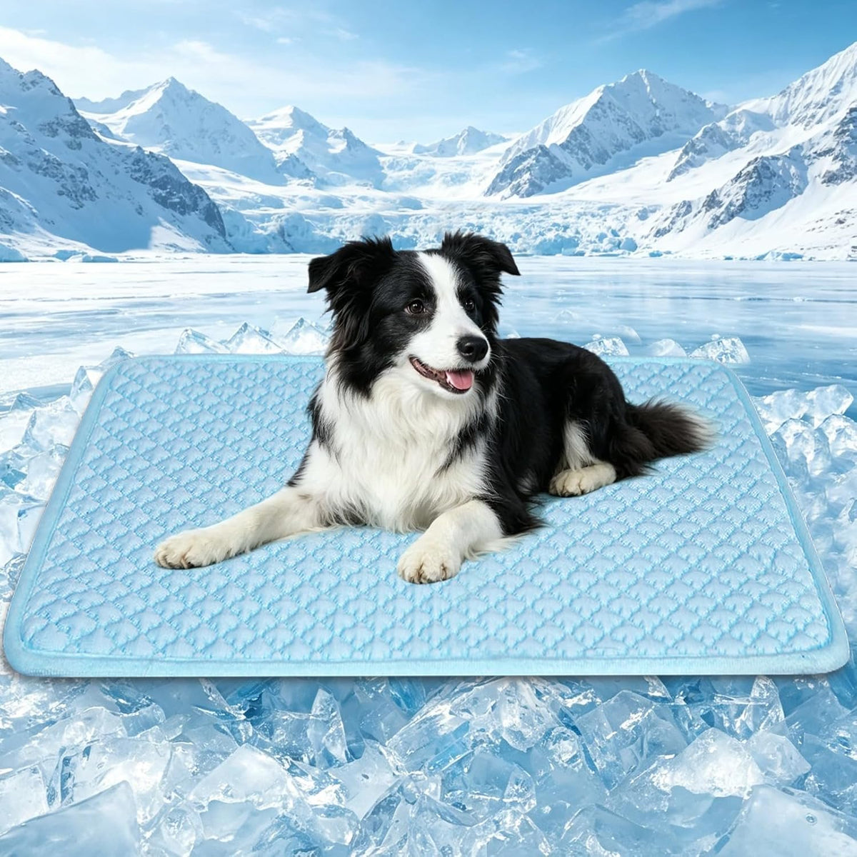 SOMOYA Dog Cooling Mats,Foldable Non-Slip Arc-Chill Cool Pad