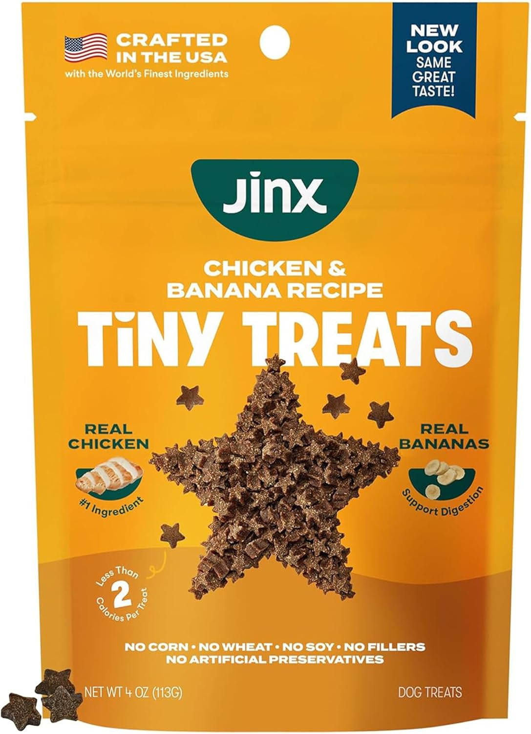 Jinx Chicken Dog Training Treats – Healthy All-Natural Mini Bite-Sized Dog Treats for Training with Cage-Free Chicken - Pet Products for All Dogs (Puppies, Adults & Seniors) - 4Oz