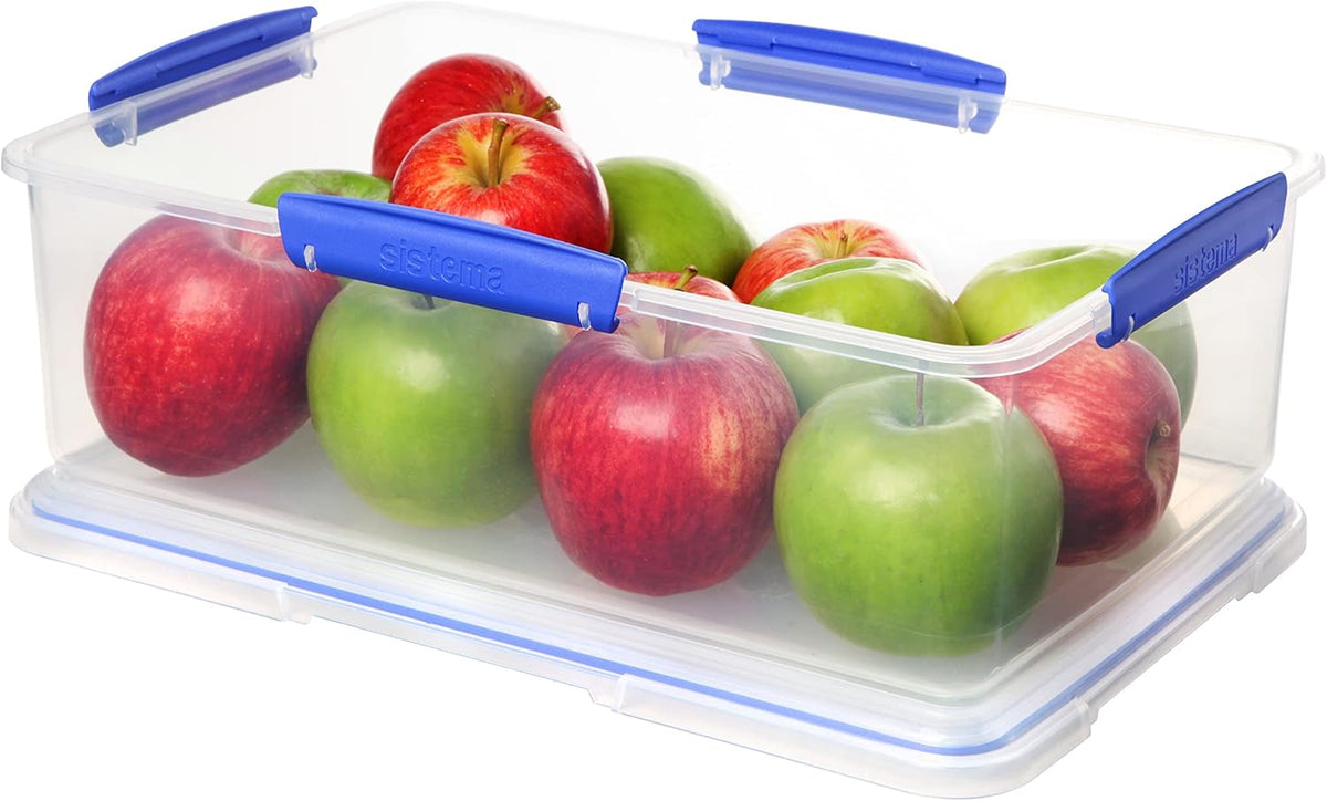 Sistema KLIP IT Large 7L Food Storage Container, Airtight & Stackable, Dishwasher, Freezer, & Microwave-Safe, Bpa-Free