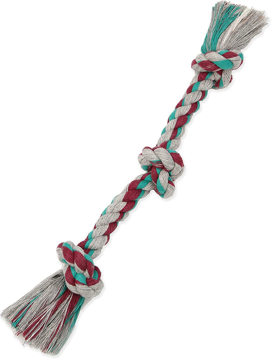 Mammoth Flossy Chews Color Rope Tug – Premium Cotton-Poly Tug Toy for Dogs – Interactive Rope– Dog Chew Toy, Assorted Colors