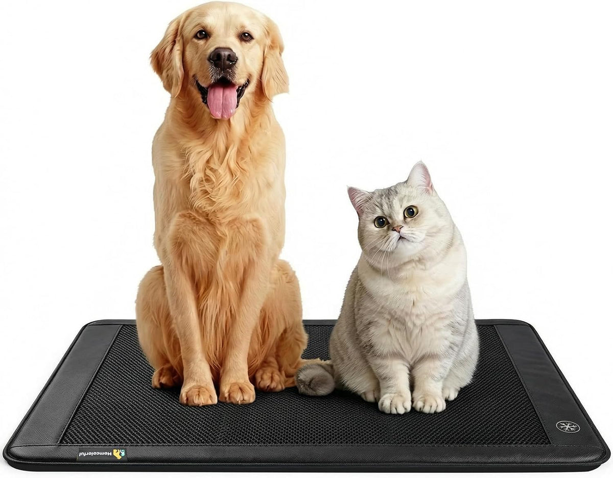 Electric Dog Cooling Mat, 30"X24" Pet Cooling Mat Indoor for Dogs and Cats, 3 Cooling Levels, Ultra-Quiet Operation, Non-Slip Chill Pad for Dogs & Cats from 22–55 Lbs, Ideal for Summer