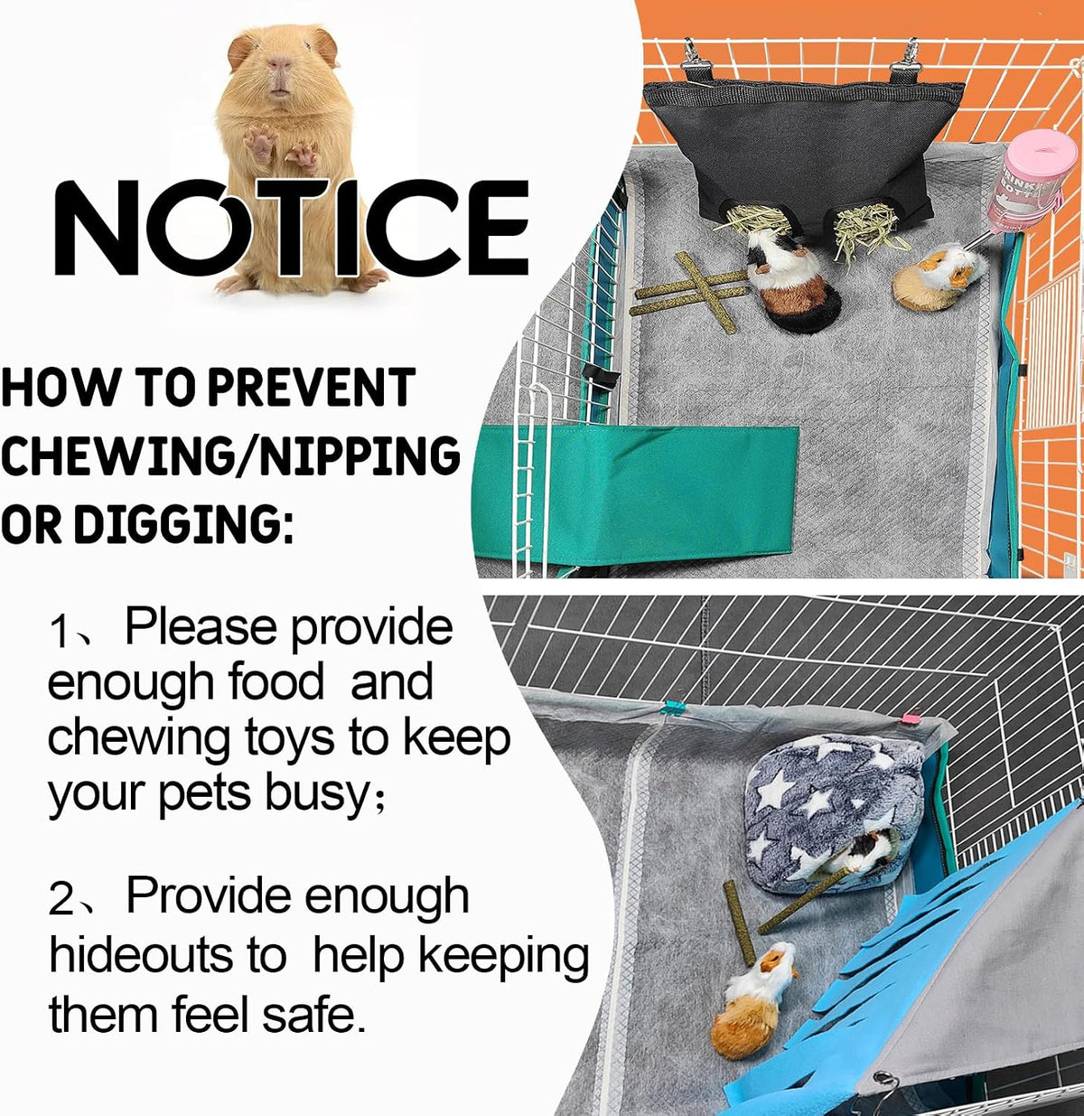Disposable Guinea Pig Bedding, Cage Liners, Absorbent & Waterproof