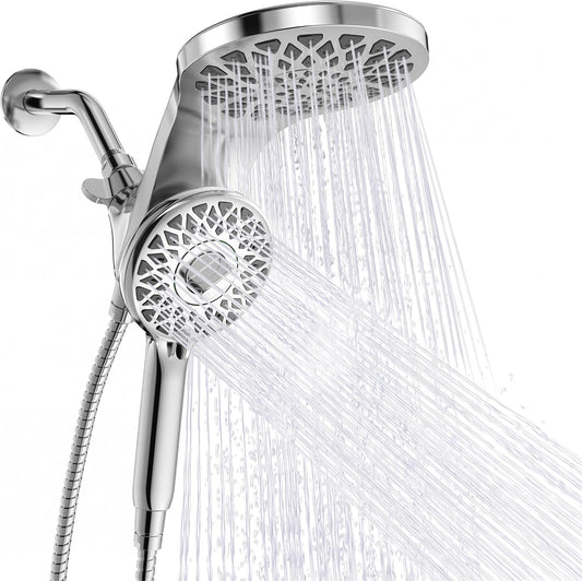 High Pressure Rain Shower Head with Handheld Spray Combo