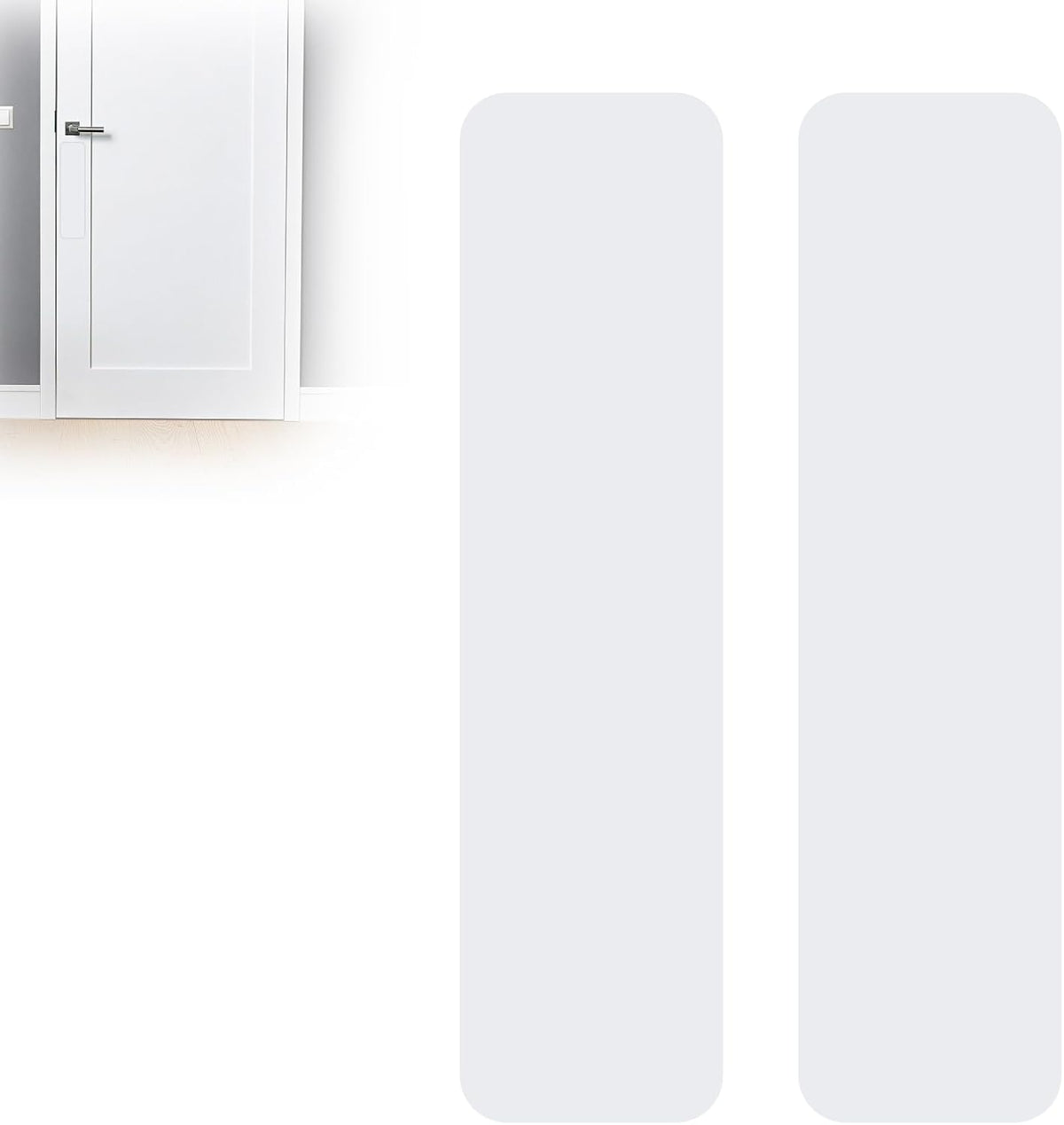 Dog Door Protector from Scratching, Steel Guard, Matte White 4"X16"