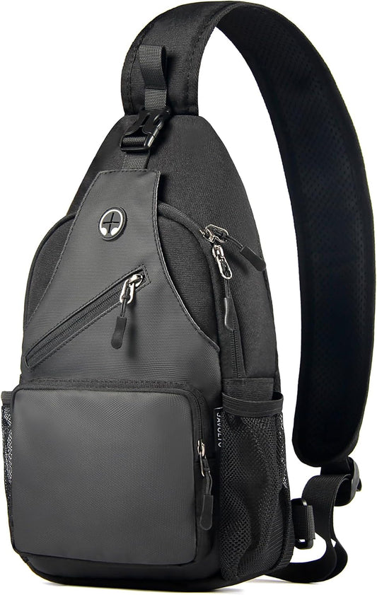 Javolto Crossbody Sling Bag,Small Backpack Men,Hands-Free Shoulder Daypack